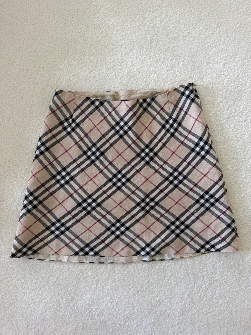Burberry Linen Skirt